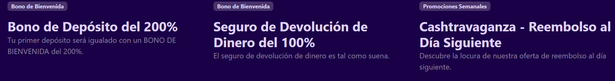 Promociones y cashback para seguir jugando